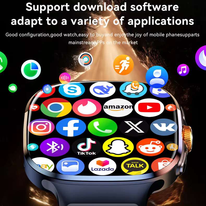 Montre connectée 4G 5G Full Netcom avec écran AMOLED 2,4 pouces, GPS, WIFI, caméra rotative, téléchargement d'applications de jeux, Android.