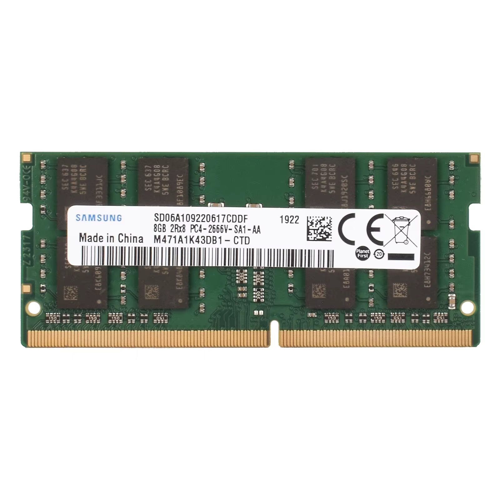 SAMSUNG DDR4 mémoire d'ordinateur portable SODIMM RAM pour CPU Intel ou CPU AMD 4GB 8GB 16GB 3200 2666 2400 Ram
