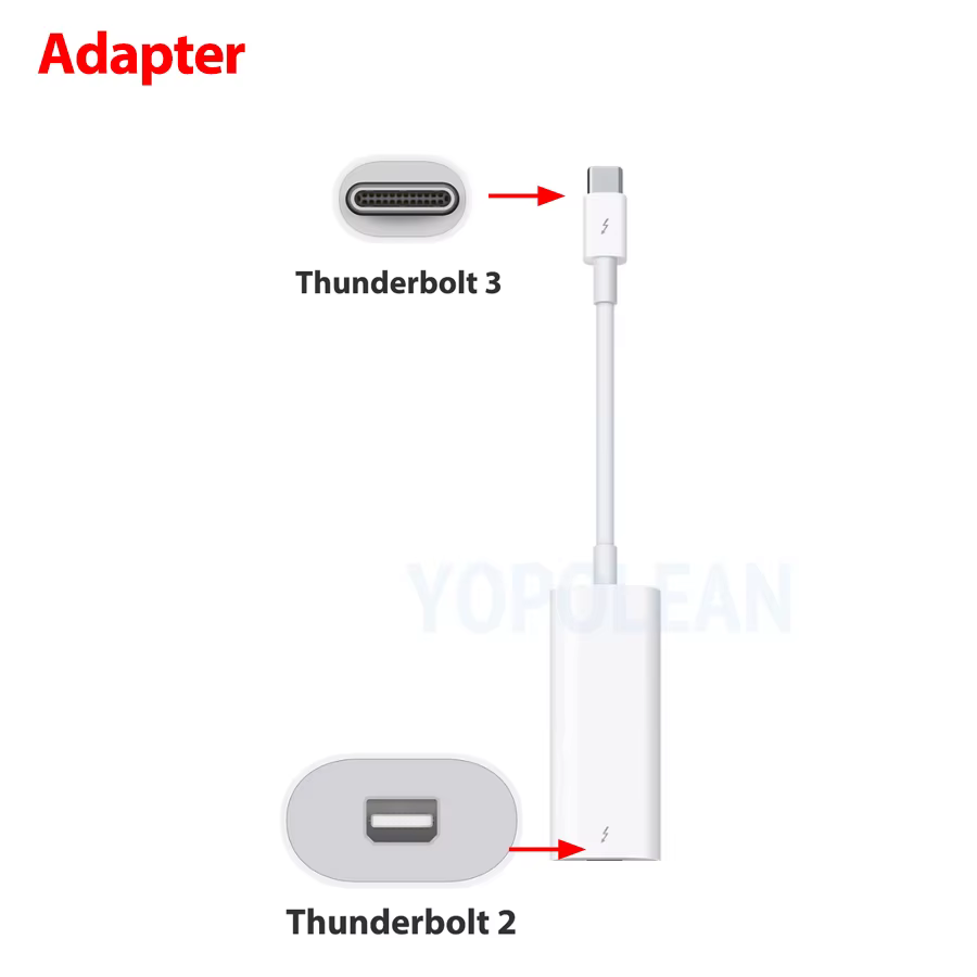 Câble convertisseur adaptateur Thunderbolt 3 USB-C vers Thunderbolt 2