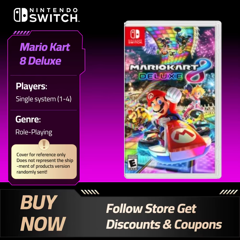 Mario Kart 8 Deluxe - Cartouche de jeu Nintendo Switch - Cartouche physique compatible avec les modes TV, Tabletop et Portable