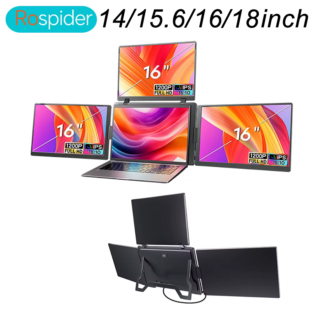 Moniteur LCD à Triple écran pour ordinateur Portable