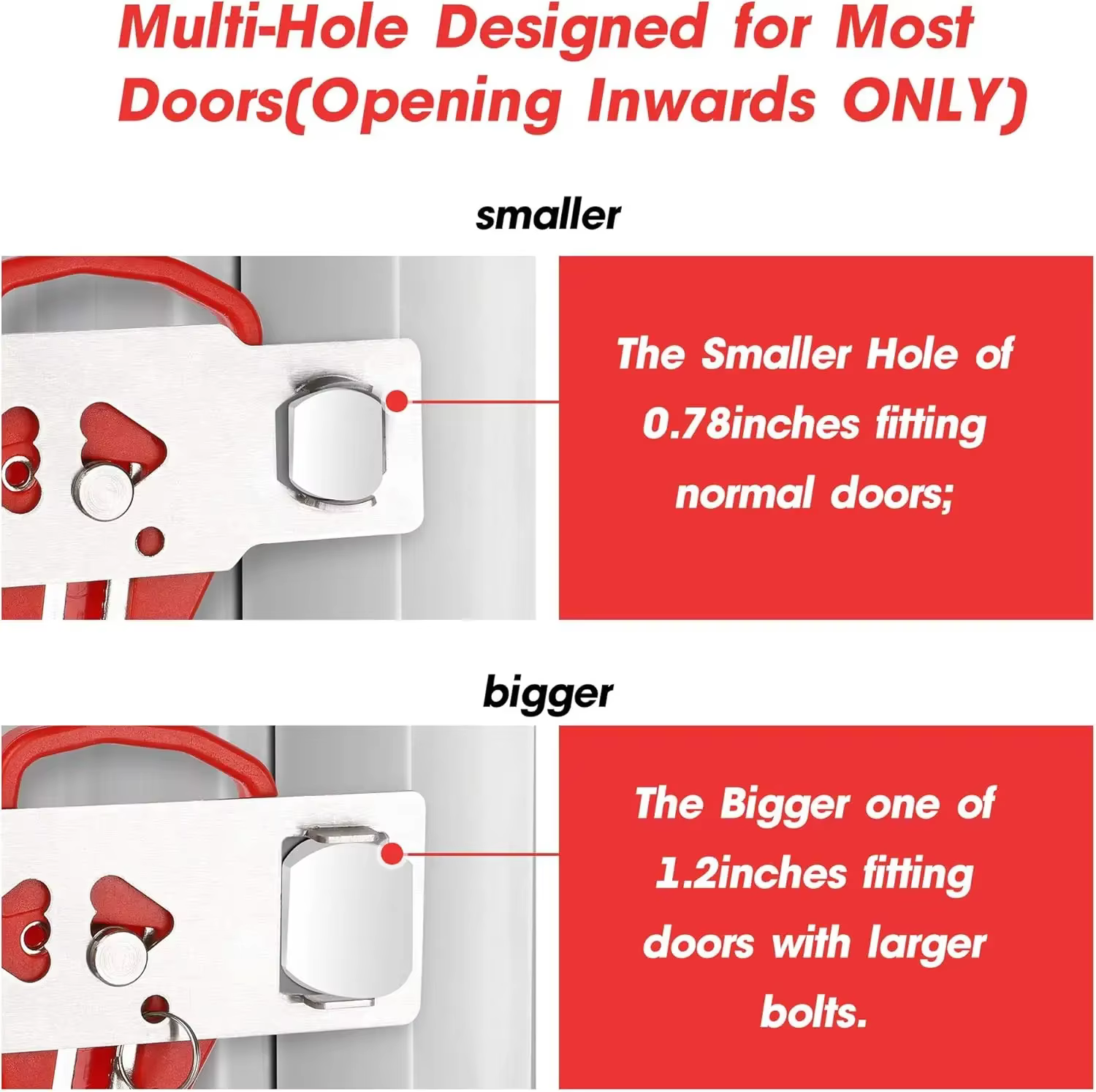 Serrure de porte Portable pour voyage, dispositif de sécurité d'auto-défense pour maison, appartement, hôtel, motel vivant, dortoir scolaire