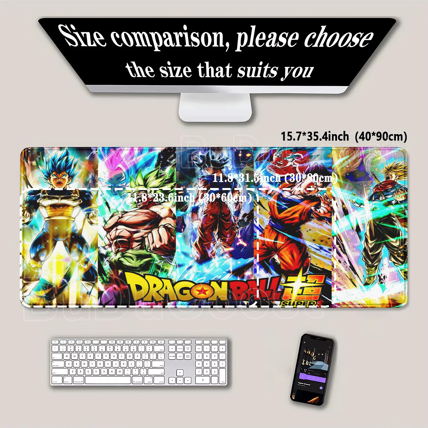 Dragon Ball Super ‌ Tapis de souris Son Goku pour Gamer