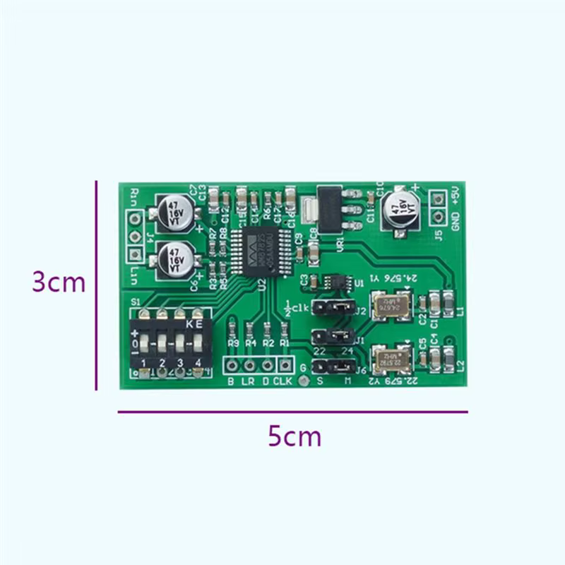 Carte d'acquisition de données ADC double canal 24 bits WM8782