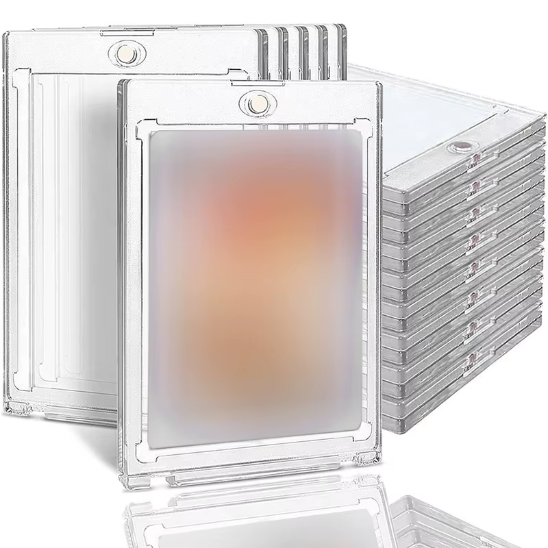 Support magnétique 35PT pour cartes à collectionner, protecteurs, manches en plastique dur, vitrine, carte Standard de sport de Baseball Pokemon