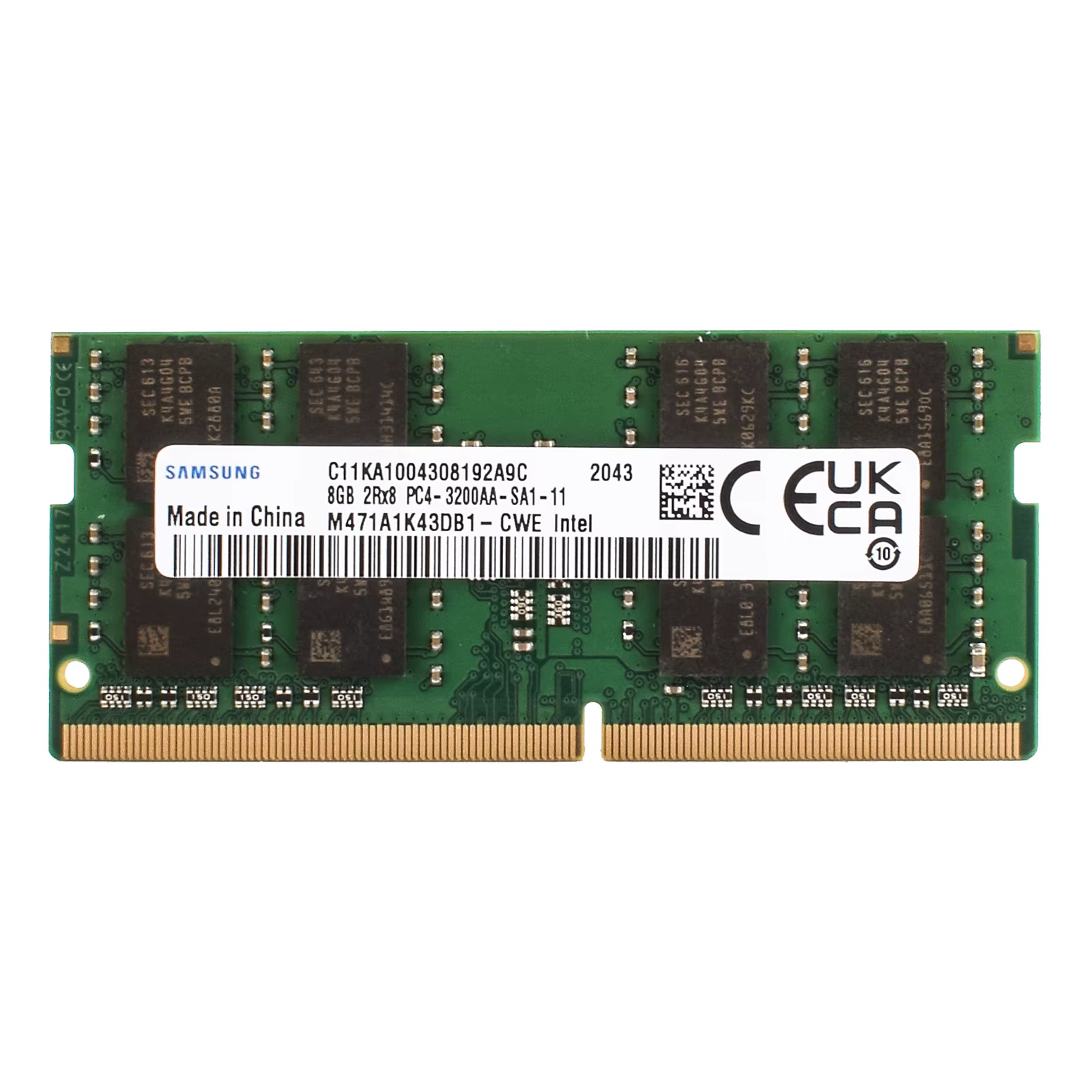 Mémoire SAMSUNG DDR4 SODIMM RAM 4GB 8GB 3200MHz 16GB 2666Mhz 2400MHz Ram pour ordinateur portable Memoria pour processeur Intel PC4 2400T 2666V 3200 LAPTOP