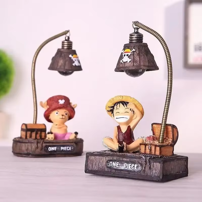 Une pièce Luffy dessin animé créatif bureau petits ornements cadeau d'anniversaire veilleuse décoration intérieure cadeaux pour amis Kawaii