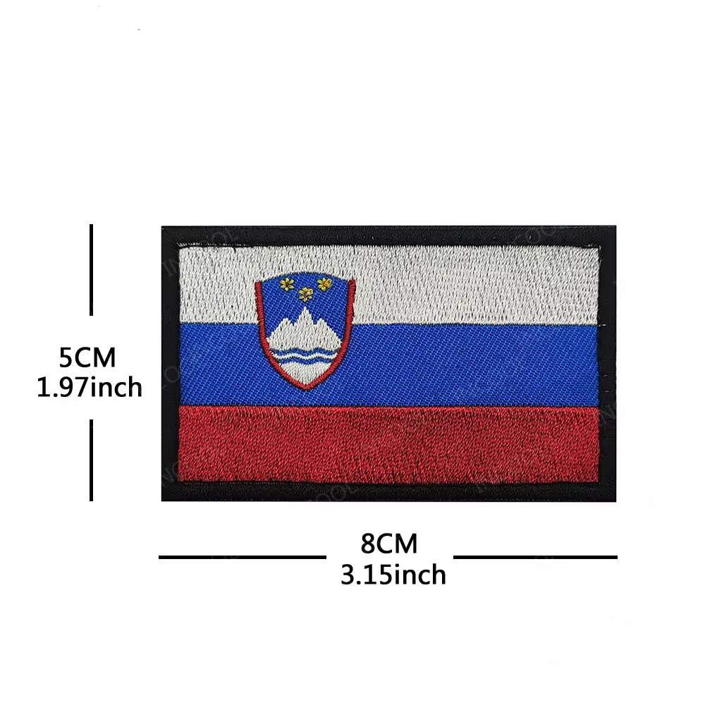 Allemagne France Royaume-Uni Espagne Italie Lettonie Pologne Drapeau National européen Patch de broderie Appliques tactiques Brassard Badges décoratifs