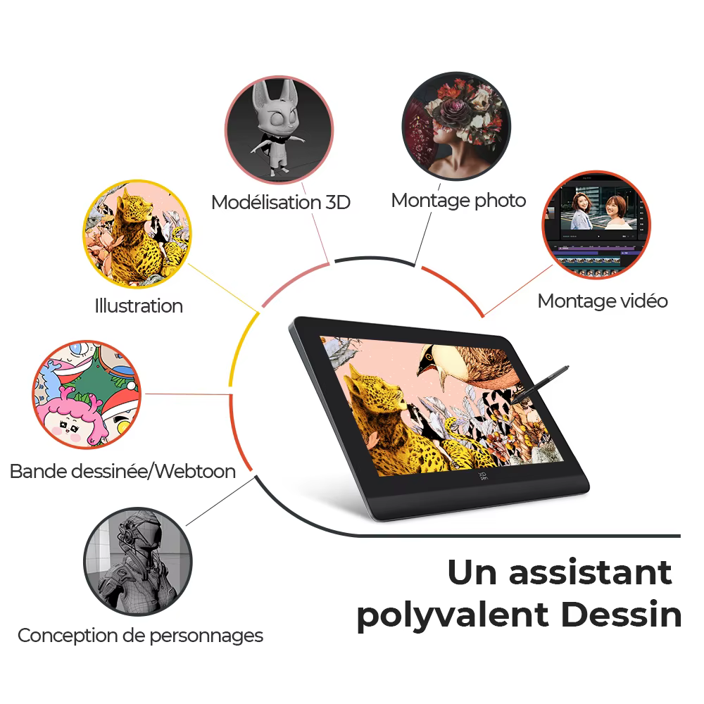 Tablette graphique XPPen Artist Pro 16 (Gen 2) avec écran de dessin de 16 pouces