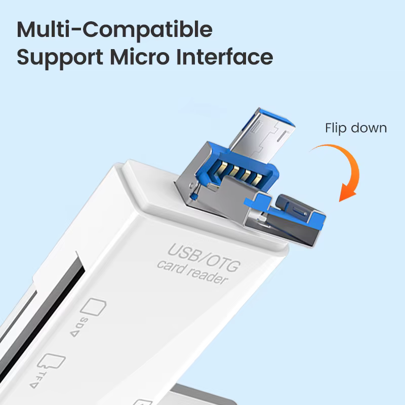 Lecteur de carte SD multifonction 6 en 1