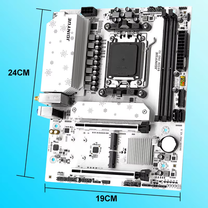 JGINYUE B650M PRO V2 carte mère prend en charge les processeurs AMD AM5 Ryzen série 7000/8000/9000