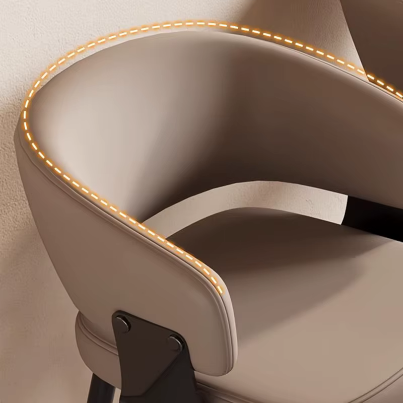 Chaises de salle à manger minimalistes contemporaines italiennes, tabouret de luxe moderne en velours avec pieds en bois pour salle à manger
