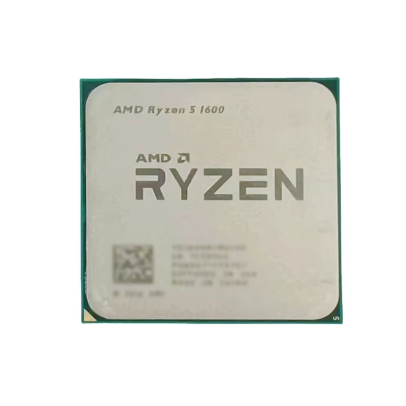 AMD R5 1600 6C 12T 3.2GHz Base 3.6GHz Boost AM4 14nm 16MB L3 65W Zen1 Processeur de bureau gaming prêt pour 4K sans unité de refroidissement