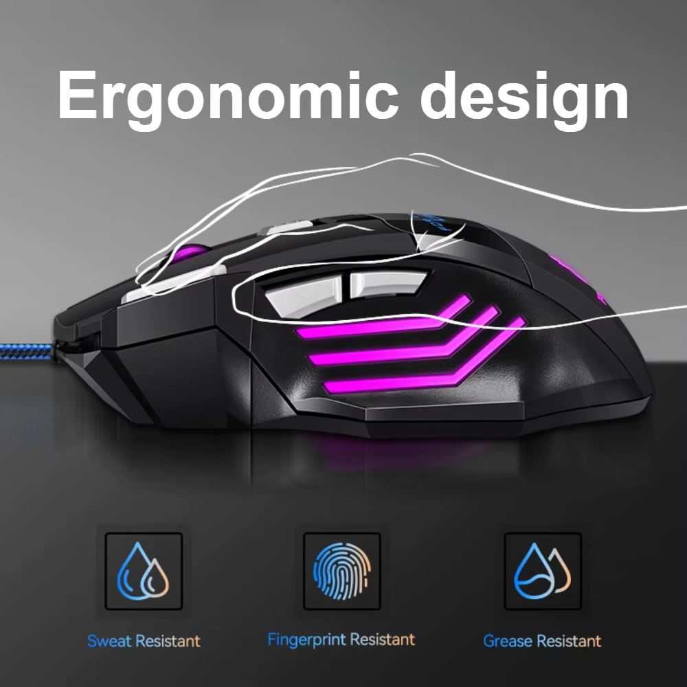 Souris de jeu filaire T-WOLF