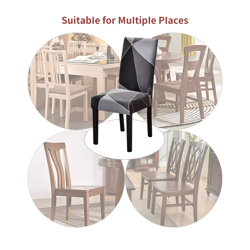 Housse de chaise de salle à manger élastique de couleur unie, 1 pièce, étui de siège extensible, housse de chaise pour salle à manger, mariage, hôtel, Banquet, bureau