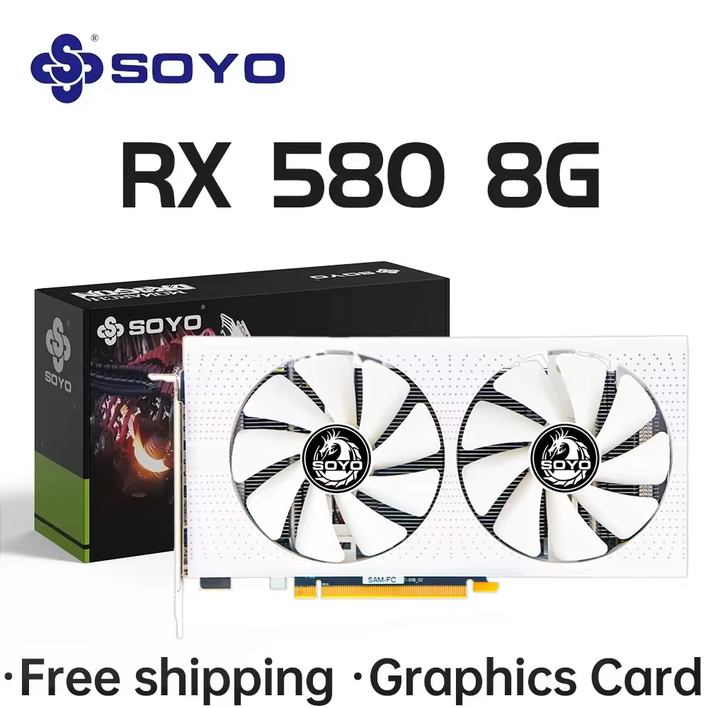Carte graphique SOYO AMD Radeon RX 550 4G GPU RX 580 GDDR5
