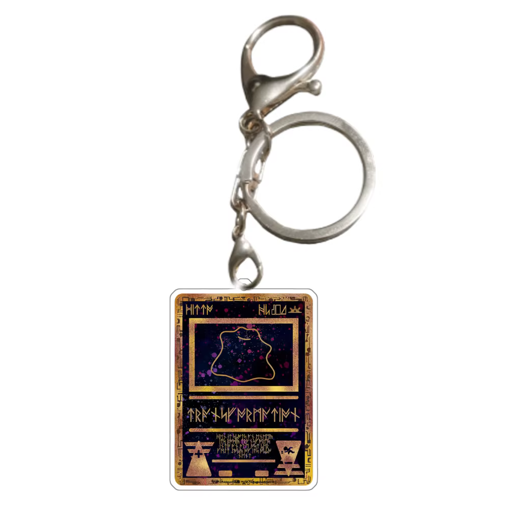 Porte-clés Double face Pokemon Mew Mewtwo Charizard Ditto Blastoise, petites cartes en acrylique, personnages d'anime, pendentif, accessoires de jeu, jouets