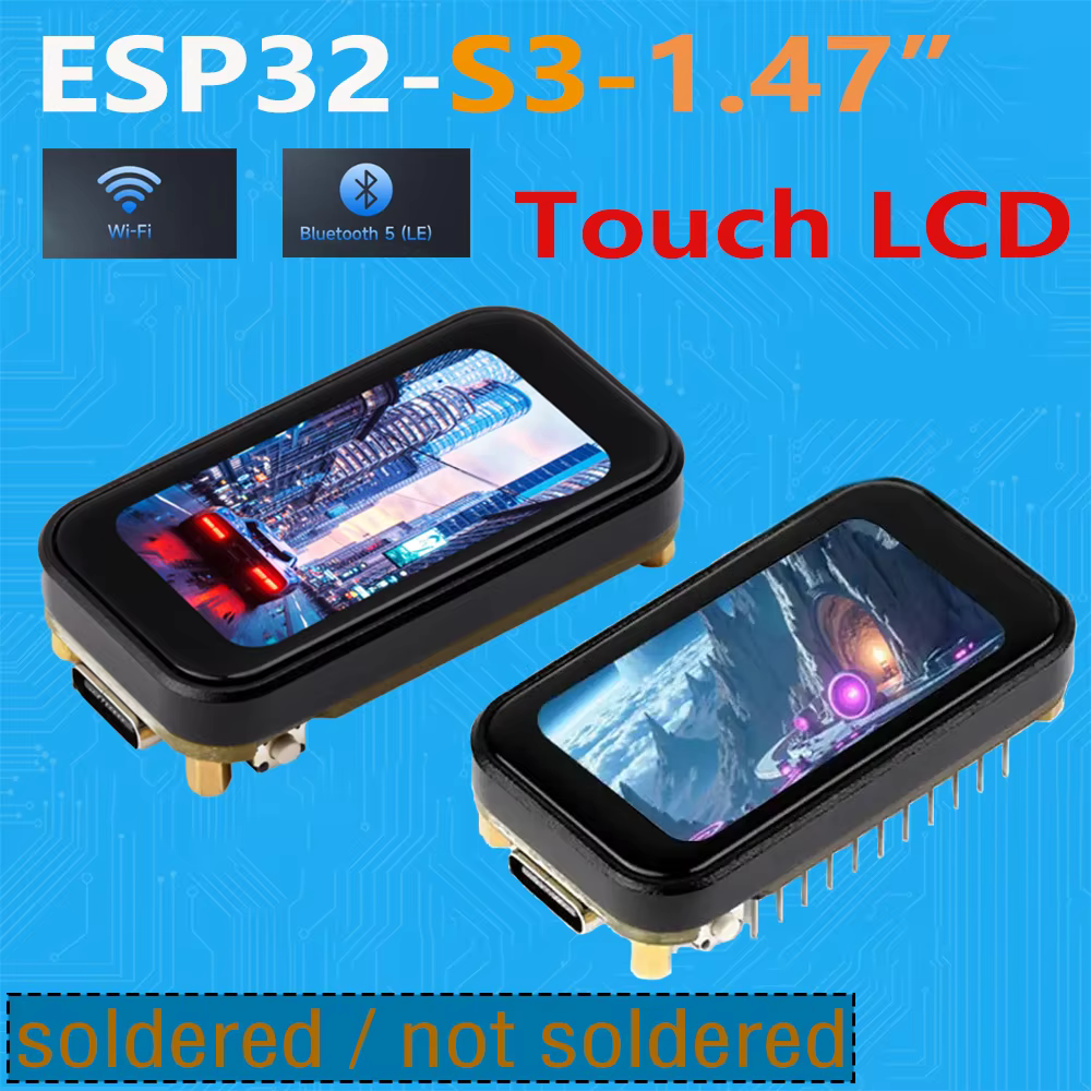 ESP32-S3 1.47 pouces LCD écran tactile IPS 1.47 pouces carte de développement d'affichage 172 × 320 SD AXS5106L JD9853 nouveau