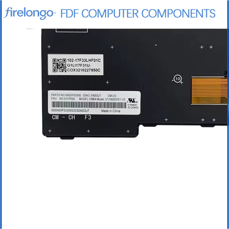 Nouveau clavier rétroéclairé d'origine pour Lenovo ThinkPad T480S T495 T490 P43S 01YP280