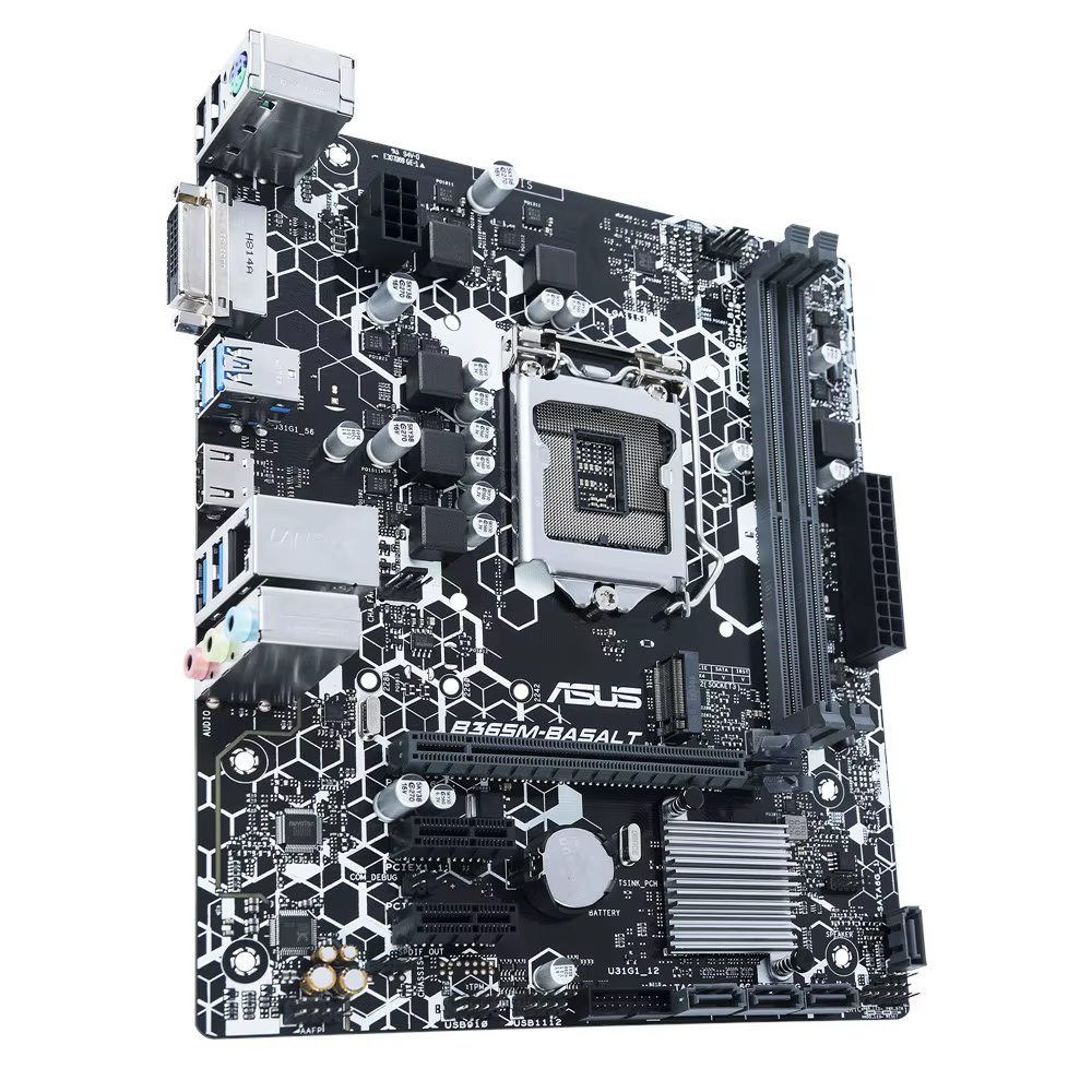 Carte mère ASUS B365M-BASALT LGA 1151 DDR4 32GB M.2 Micro ATX compatible avec les processeurs Core i5-9400F i3-8300 i7-8700 i7-9700