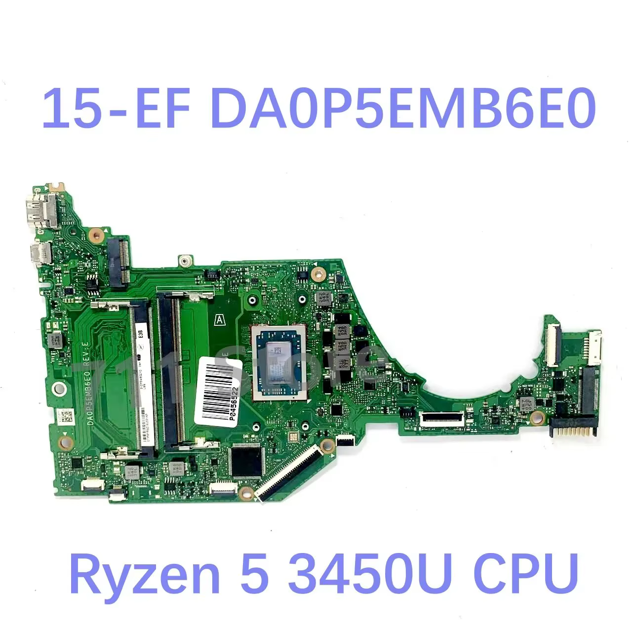 Carte mère d'ordinateur portable DA0P5FMB6A0 DA0P5FMB6A2 DA0P5EMB6E0 L87346-001 pour HP 15S-EQ 15-EF avec processeur R3 R5 R7 DDR4 100% testé