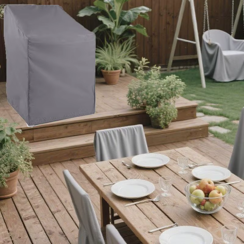 Housse de protection imperméable pour meubles de jardin 65x65x70x120cm pour chaises empilables