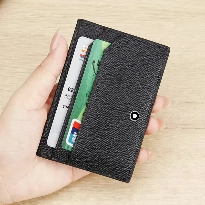 Portefeuille Porte-cartes Business Slim en Cuir PU pour Homme – Mini Porte-cartes de Crédit et Étui pour Cartes d'Identité – Petit Portefeuille Homme