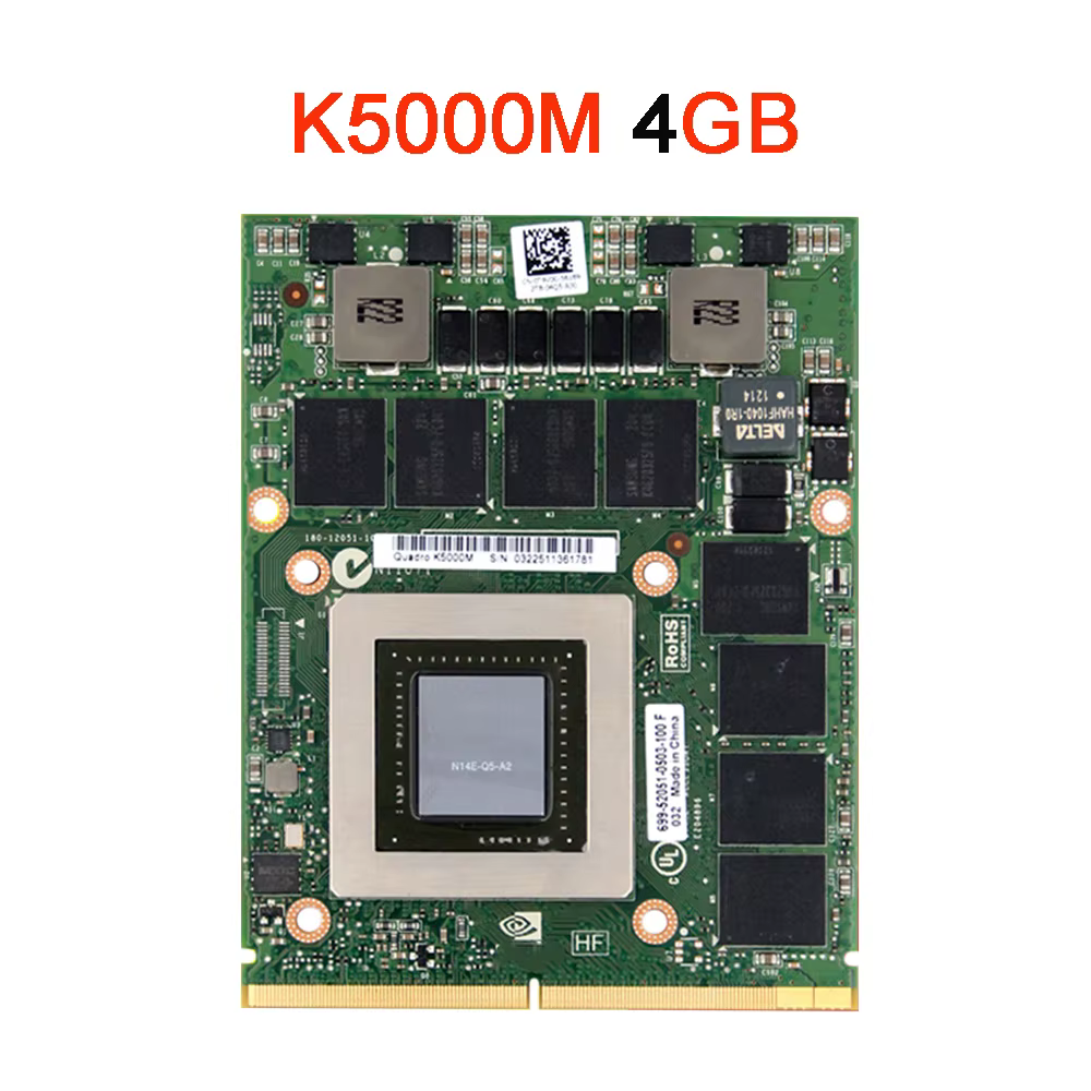 Carte graphique Quadro K3000M K3100M K4000M K4100M K5000M K5100M K3000 K4000 K5000 K3100 K4100 K5100 pour iMac A1312 2009 2010 2011