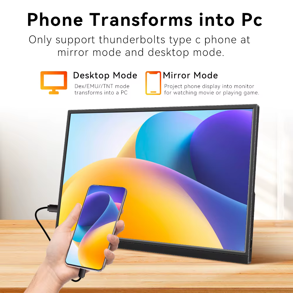 Moniteur tactile portable 16/14 pouces 1920x1200 IPS USB C HDMI