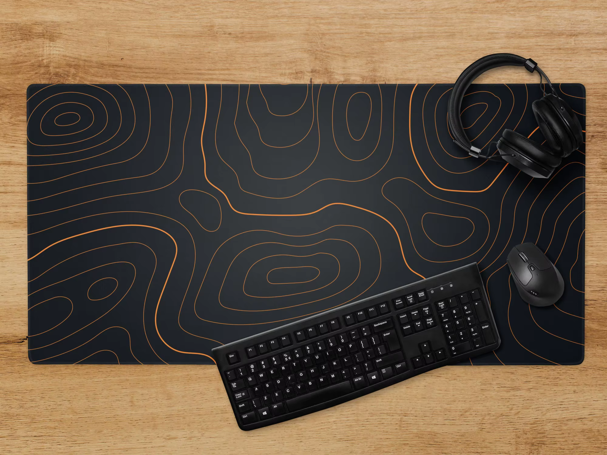 Tapis de souris abstrait topographique