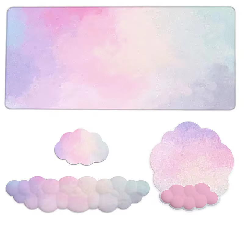 Tapis de clavier de jeu dégradé nuage