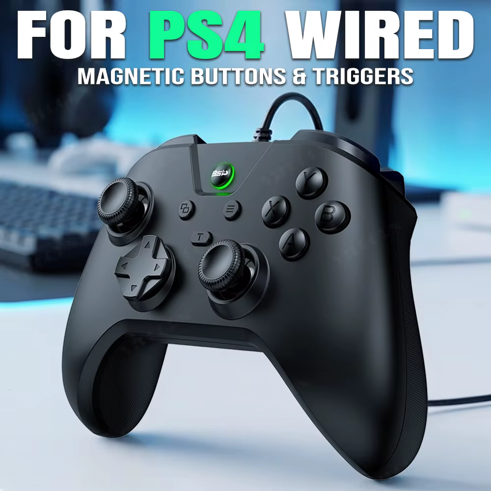 Manette de jeu filaire pour console PS4 et PC - Sans latence.