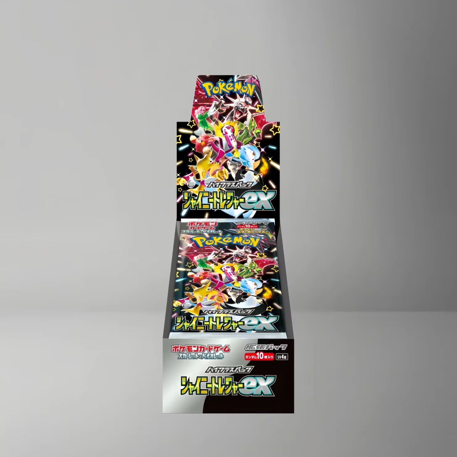 Jeu de cartes à collectionner Pokémon - Boîte de boosters dorée scellée SV4A Shiny Treasure EX japonaise - Cartes de collection rares