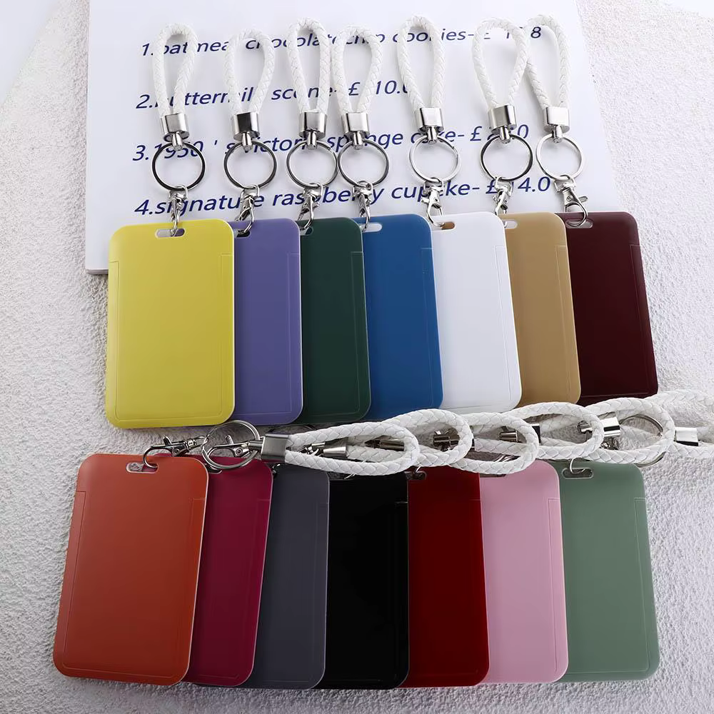 Fournitures scolaires pour étudiants, carte de travail, carte de crédit, porte-clés, porte-cartes d'identité, porte-badges de protection, couverture de carte de Bus