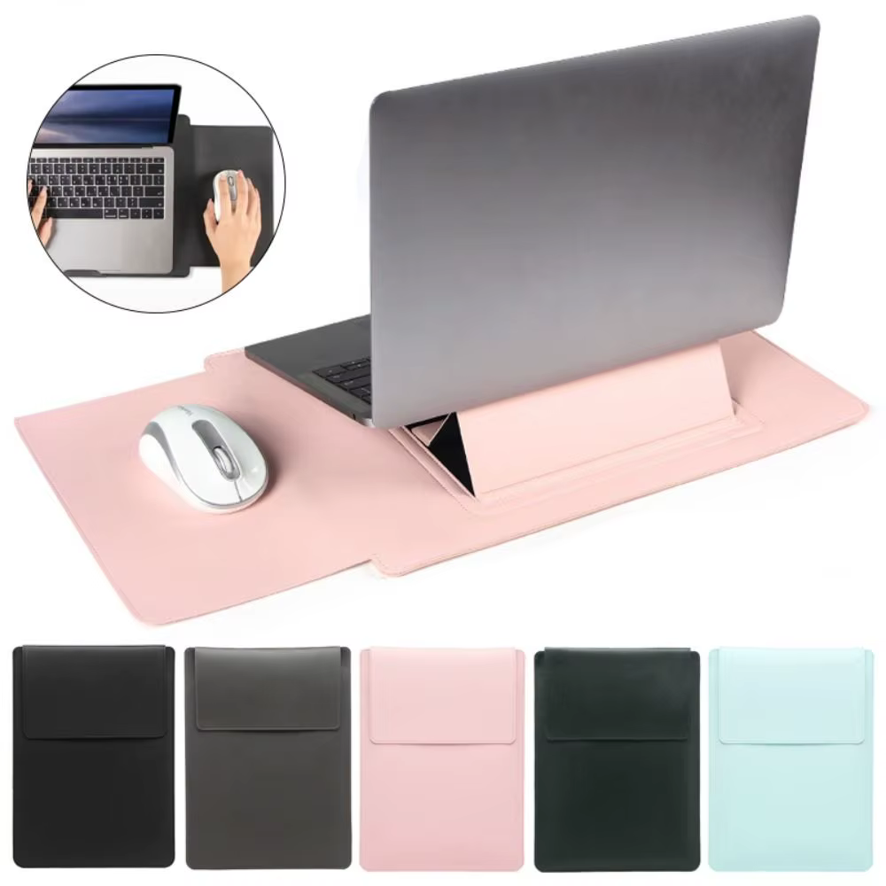 Housse pour ordinateur portable avec support réglable de 13 à 15 pouces