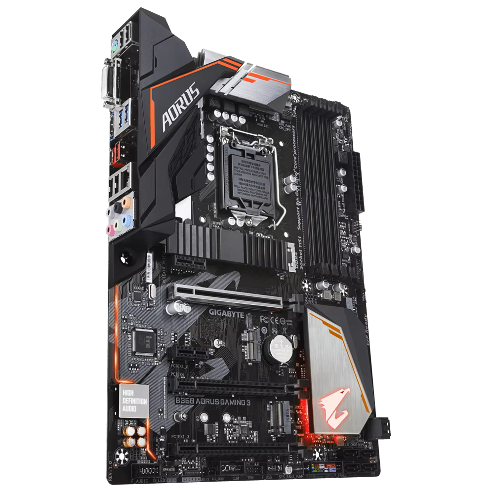 GIGABYTE B360 AORUS GAMING 3 LGA 1151 4×DDR4 64GB PCI-E 3.0 1×DVI 1×HDMI 30.5×22.5cm