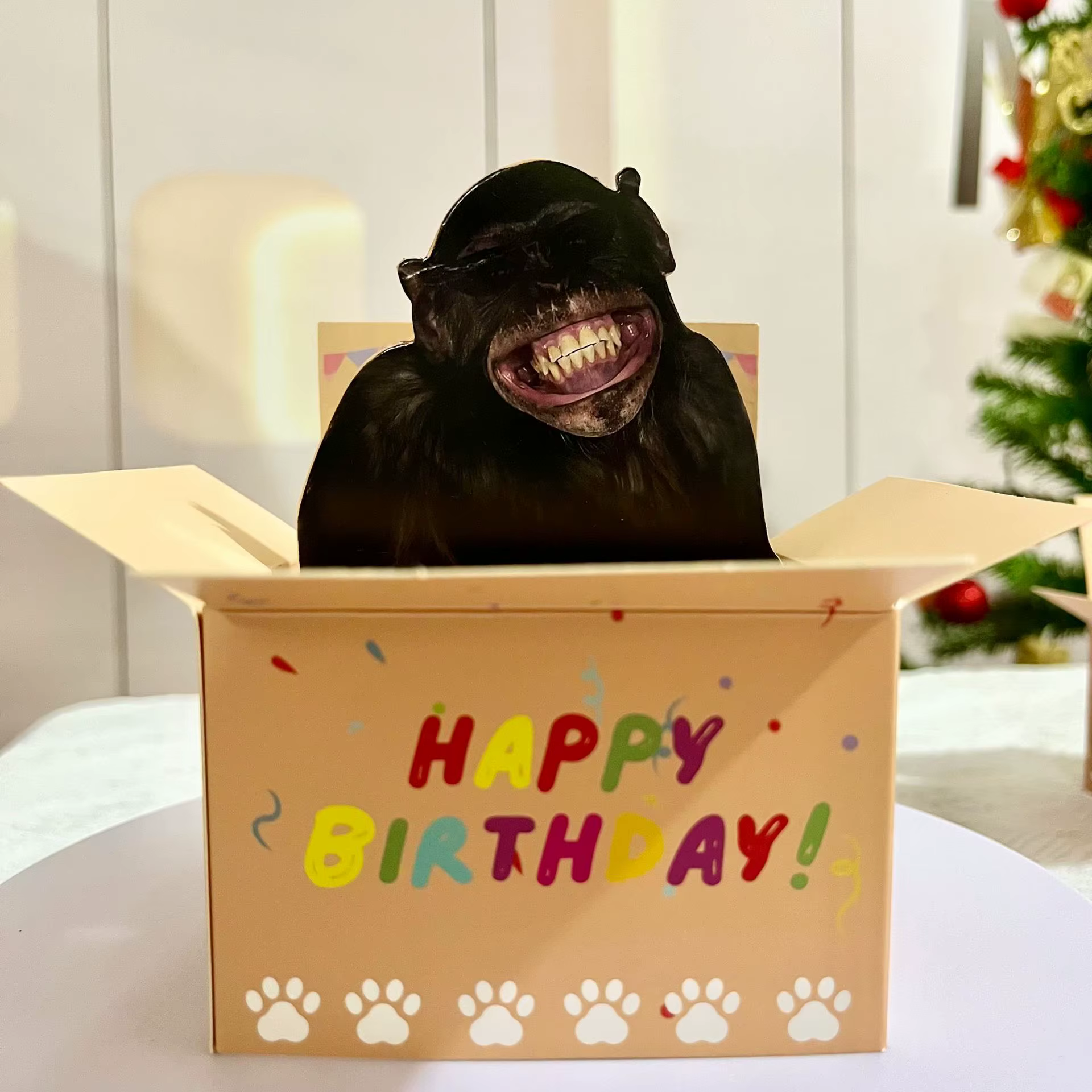 1PC Carte d'anniversaire pop-up amusante et originale, décoration de bureau hilarante pour les fêtes, le bureau ou la maison