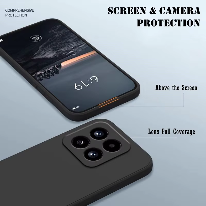 Coque de téléphone carrée en Silicone, étui souple de protection antichoc pour Xiaomi 17 Pro Max Mi 13 14 15 13T 14T 15T Pro, nouvelle collection