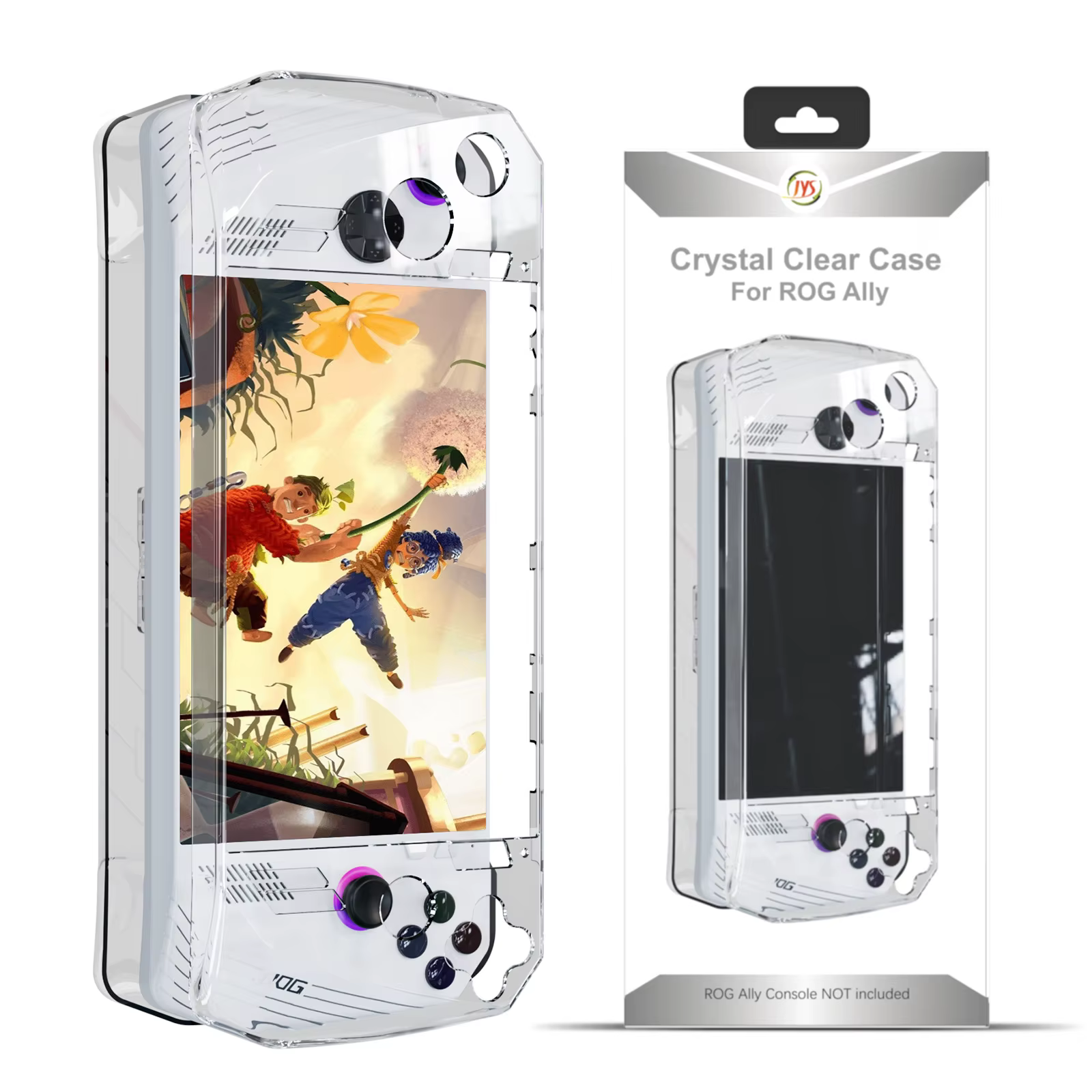 Pour ASUS Rog Ally étui transparent avec support support PC couverture de protection complète coque antichoc pour ROG ALLY accessoires
