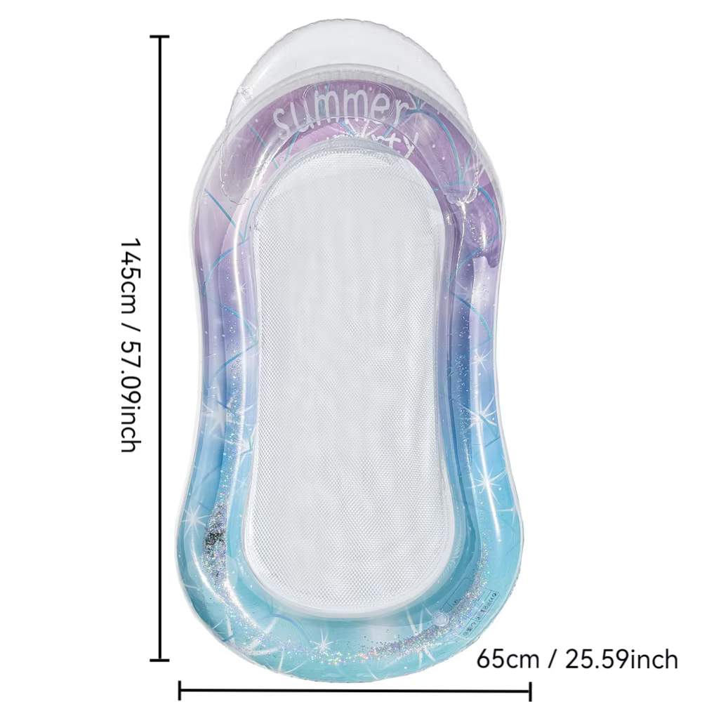 Chaise longue de piscine, bateau flottant, hamac flottant, chaise longue gonflable flottante, jeux d'extérieur