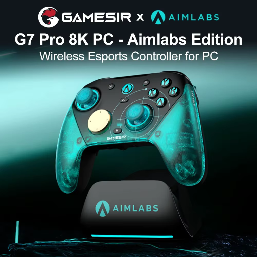 Manette sans fil GameSir G7 Pro 8k PC Aimlabs Edition pour jeux FPS Esport avec contrôle de mouvement