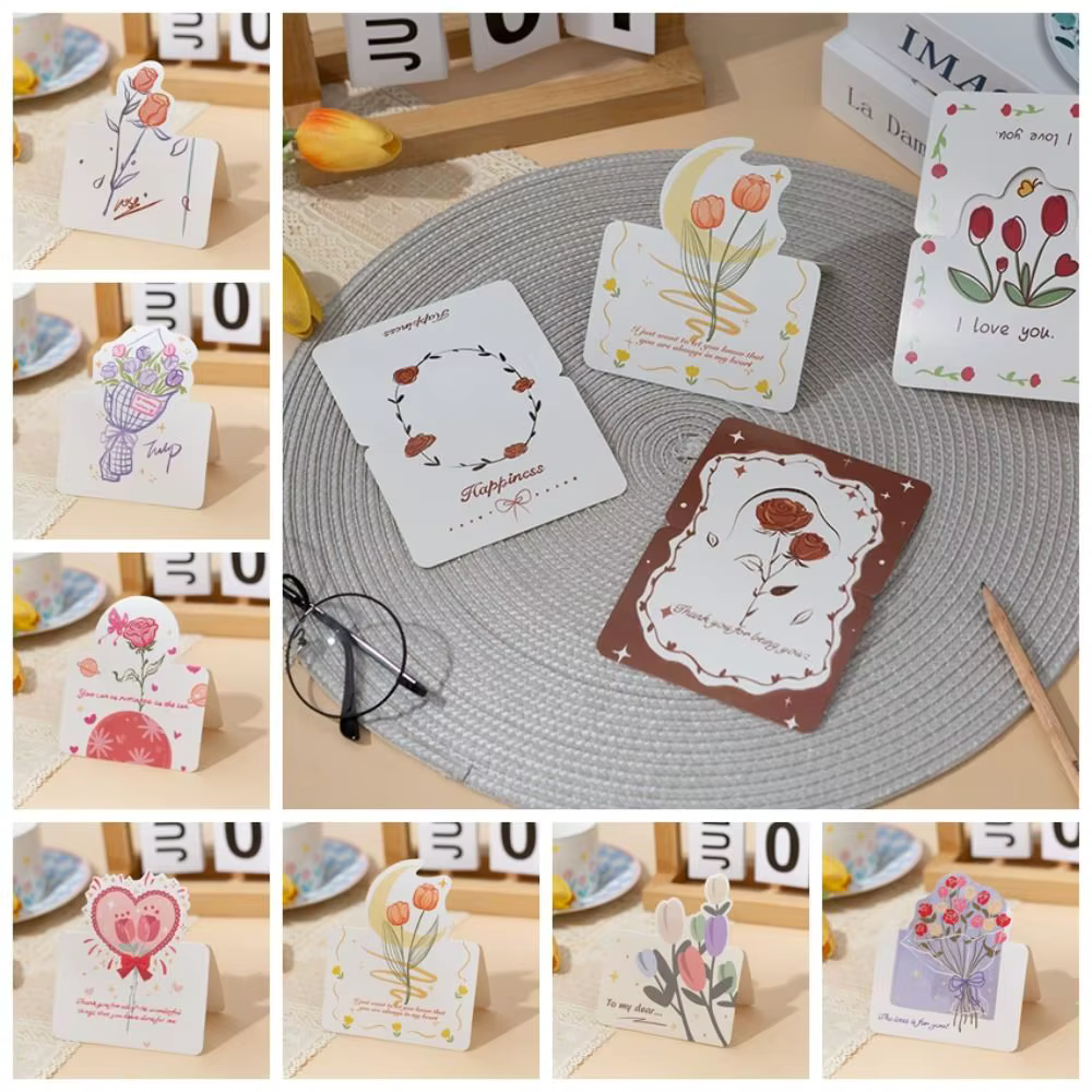 10 cartes de vœux exquises à personnaliser, cartes de remerciement manuscrites, cartes d'invitation vierges, cadeaux festifs