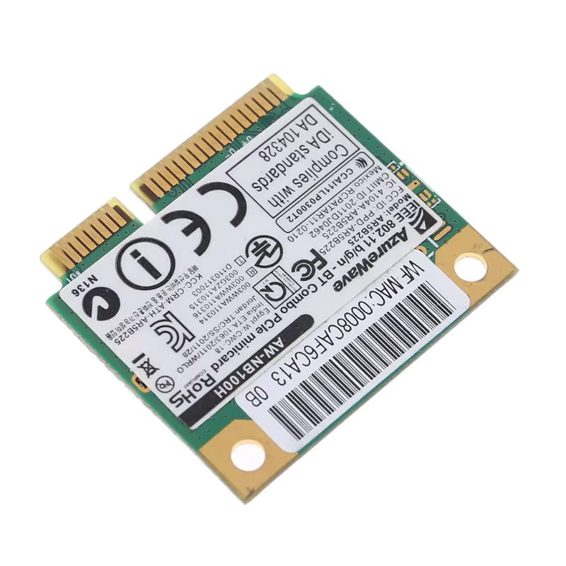 Carte Wifi sans fil BT4.0 Wlan AW-NB097H AW-NB100H AW-NB126H AR9485 AR3012 AR5B225 300Mbps demi-Mini pci-express B0KA