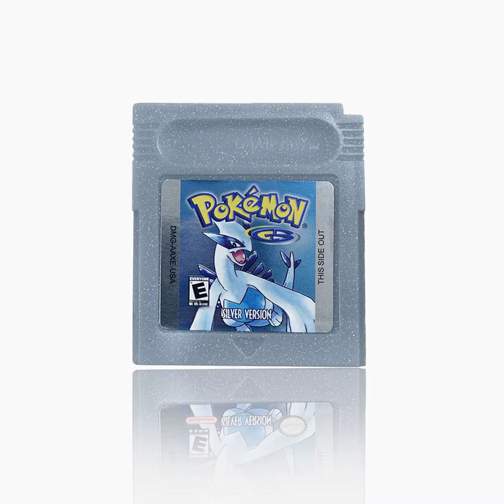 Cartouche de jeu vidéo Pokemon rouge bleu cristal doré vert argent jaune GBC
