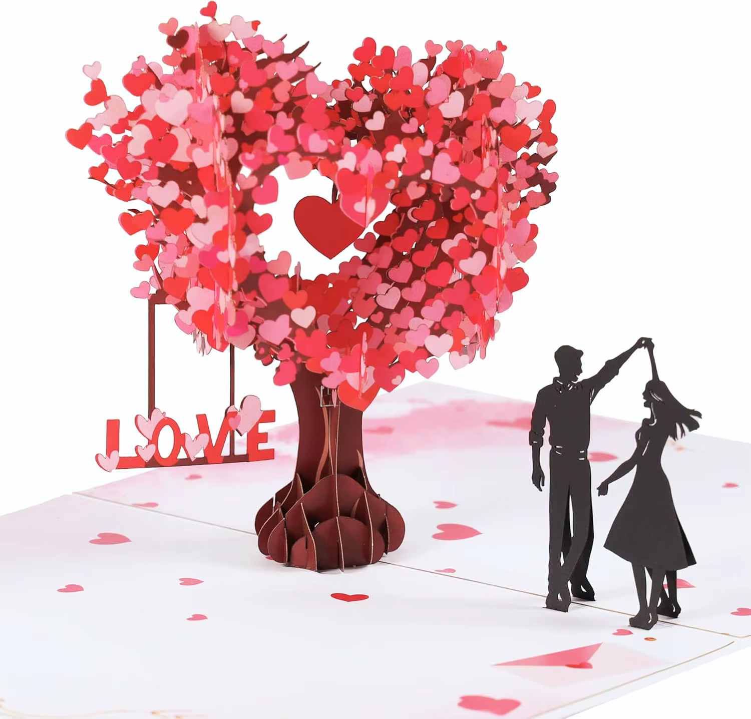 Carte d'anniversaire pop-up, pour elle, femme, mari, lui, couple ; cadeau idéal pour mariage, anniversaire romantique, anniversaire de mariage, Saint-Valentin