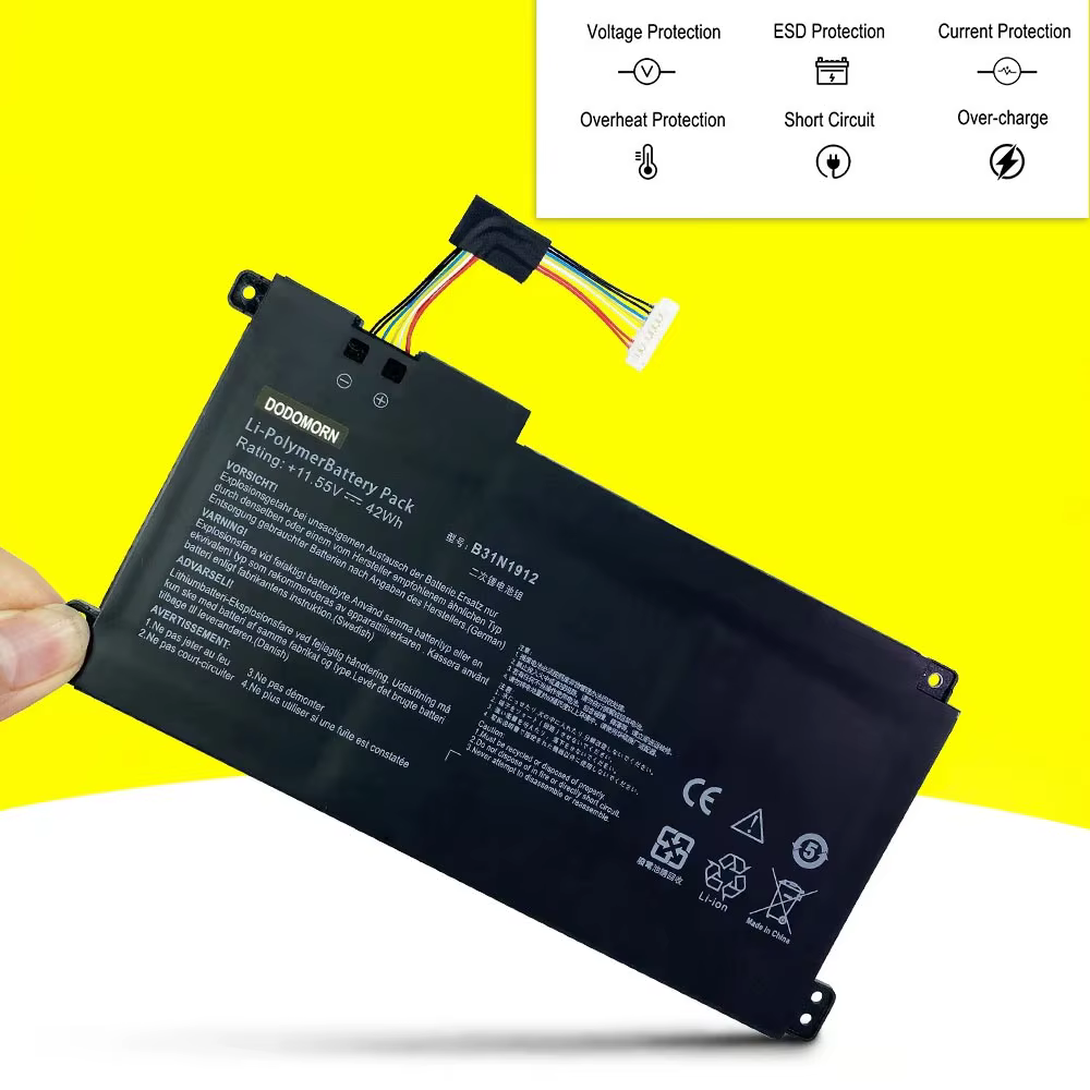 B31N1912 pour For Asus VivoBook 14 E410MA E510MA L410MA L510MA E410KA E510KA R522MA F414MA série C31N1912 batterie d'ordinateur portable 11.55V 42Wh