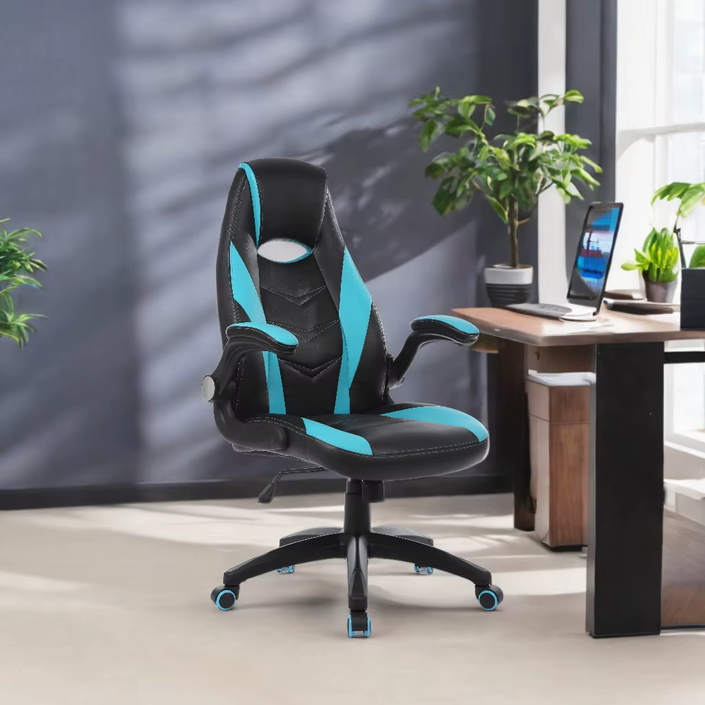Chaise de bureau ergonomique de direction et de gaming à dossier haut