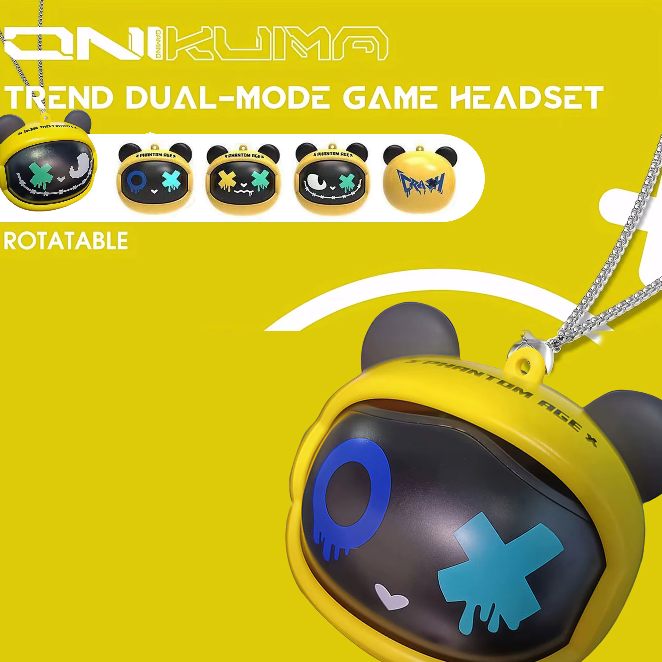 Casque de jeu 2026 nouveau Design rabattable rotatif sans fil écouteurs HiFi stéréo dans l'oreille contrôle tactile