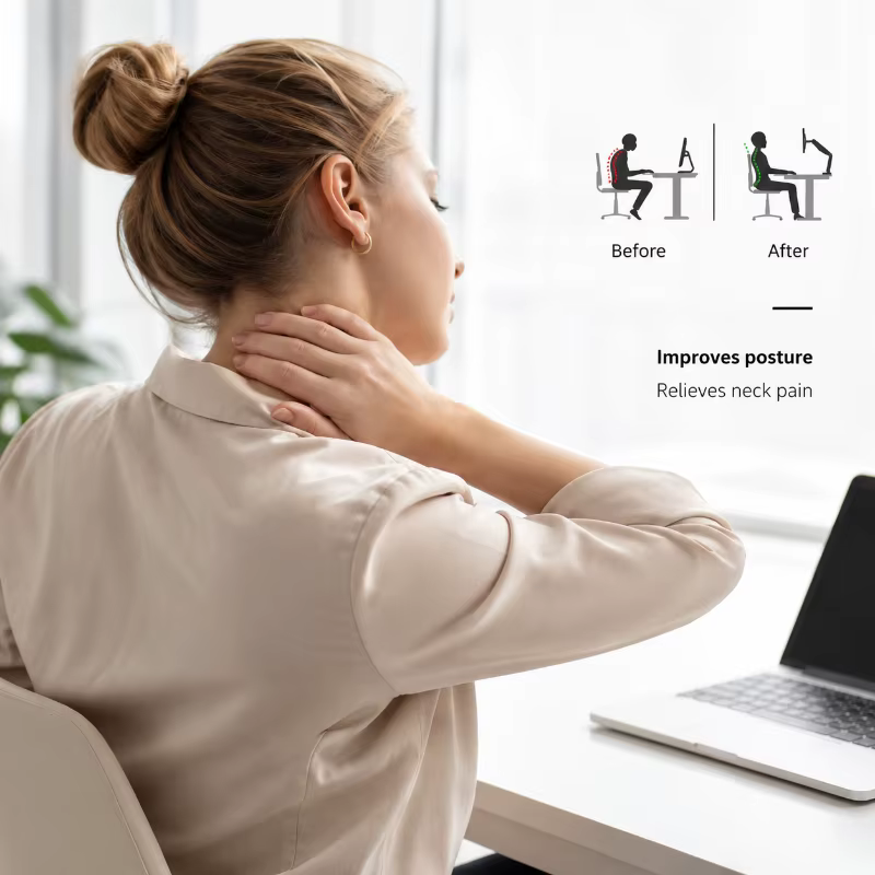 Support de moniteur ergonomique pour écrans de 13 à 35 pouces