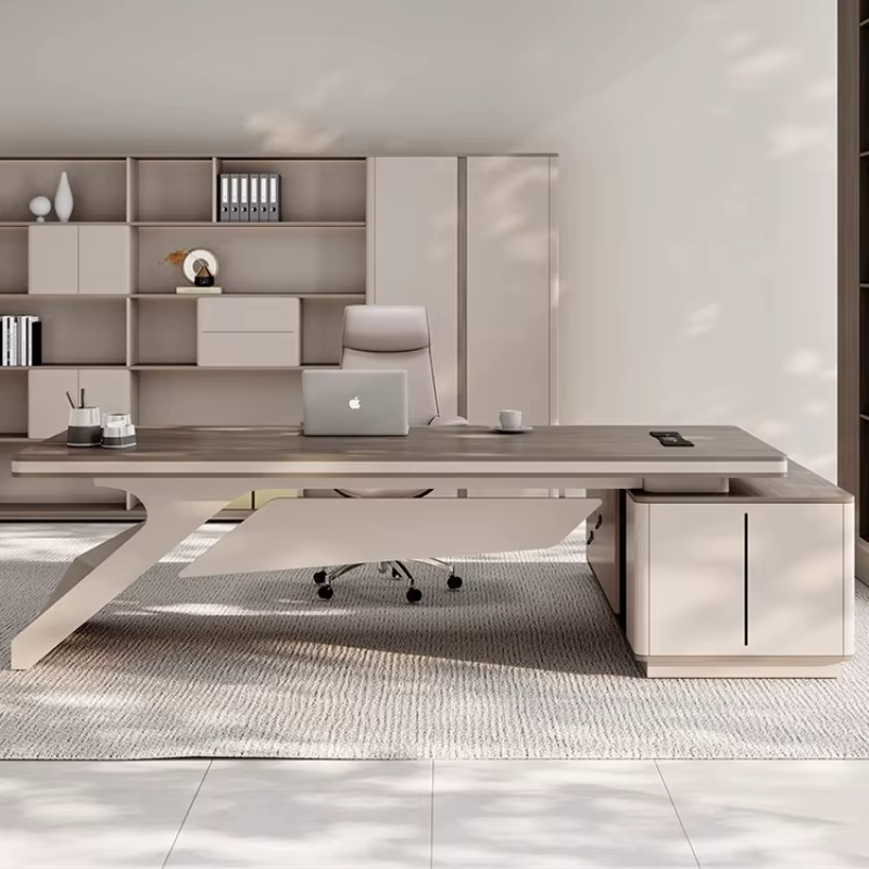 Bureau d'ordinateur de jeu Portable en forme de L